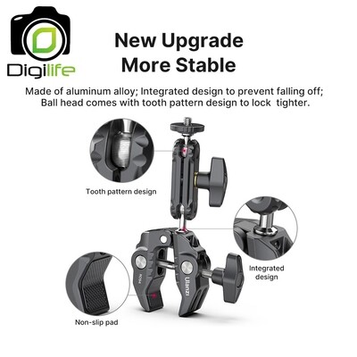 Ulanzi R094 Multi-Functional Super Clamp Mount แคลมป์อะลูมิเนียม หมุนได้ 360องศา - รับประกัน Ulanzi Thailand 1ปี