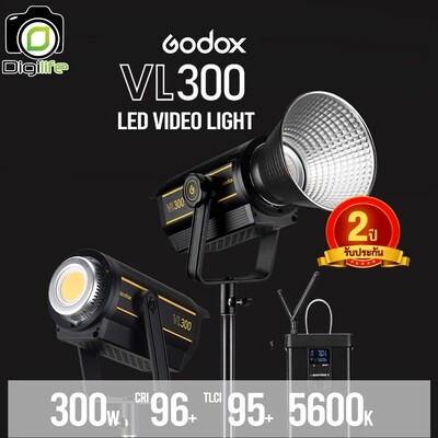 Godox LED VL300 - LED Video Light 5600K [ Bowen ] - ไฟวิดีโอ ควบคุมผ่าน App และรีโมทได้ - รับประกันศูนย์ GodoxThailand 2ปี