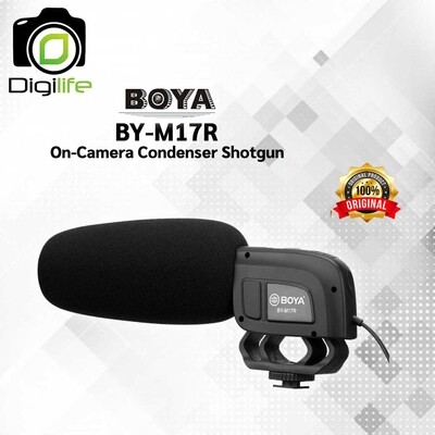 Boya BY-M17R Condenser Shotgun Microphone  ไมค์ติดกล้อง / มือถือ คุณภาพสูง / วิดีโอ Live - สินค้ารับประกัน 30 วัน