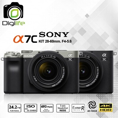 Sony Camera A7C Kit FE 28-60 mm. F4-5.6 - รับประกันร้าน Digilife thailand 1ปี