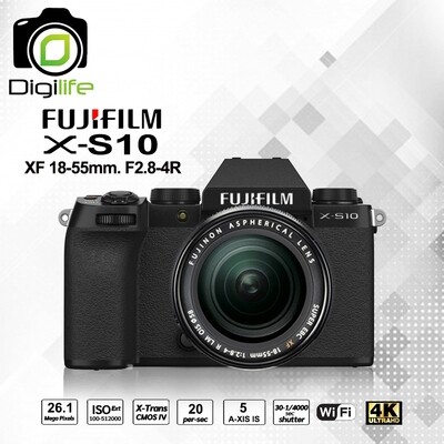 Fujifilm Camera X-S10 Kit XF 18-55 mm. F2.8-4R LM OIS - รับประกันร้าน Digilife Thailand 1ปี
