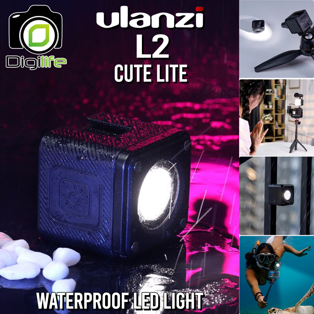 Ulanzi L2 Cute Lite - Waterproof 10M. LED Light ไฟอเนกประสงค์ ไฟวิดีโอ Live สด ถ่ายภาพ กันน้ำ มีแม่เหล็ก