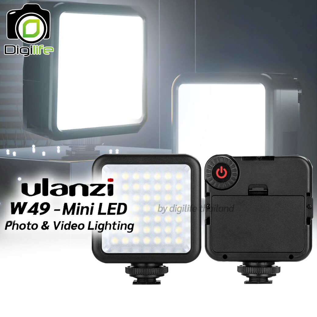 Ulanzi  W49 Mini LED 6000K - ไฟวิดีโอ Live สด ถ่ายภาพ  * รับประกันร้าน 3 เดือน