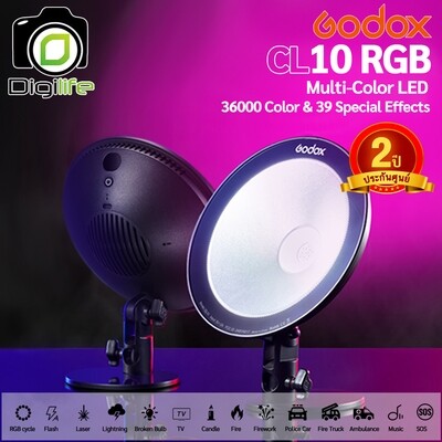 Godox LED CL10 RGB - ไฟ LED ไลว์สด สตรีม ถ่ายภาพ วิดีโอ - สินค้ารับประกันศูนย์ GodoxThailand 2ปี