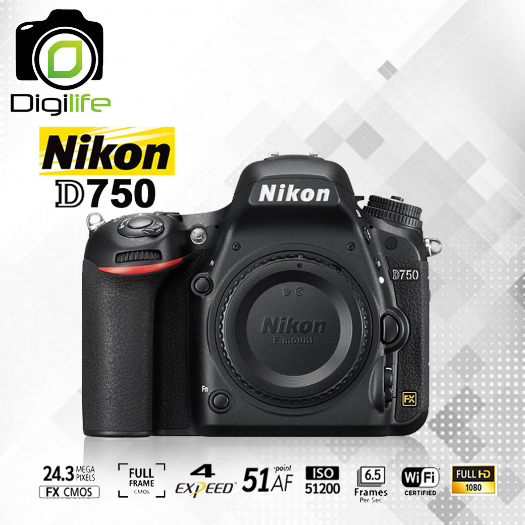 Nikon Camera D750 BODY [ Full Frame ] - รับประกันร้าน Digilife Thailand 1ปี