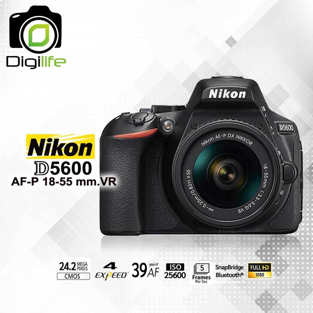 Nikon Camera D5600 Kit 18-55 mm. F3.5-5.6G VR - รับประกันร้าน Digilife Thailand 1ปี