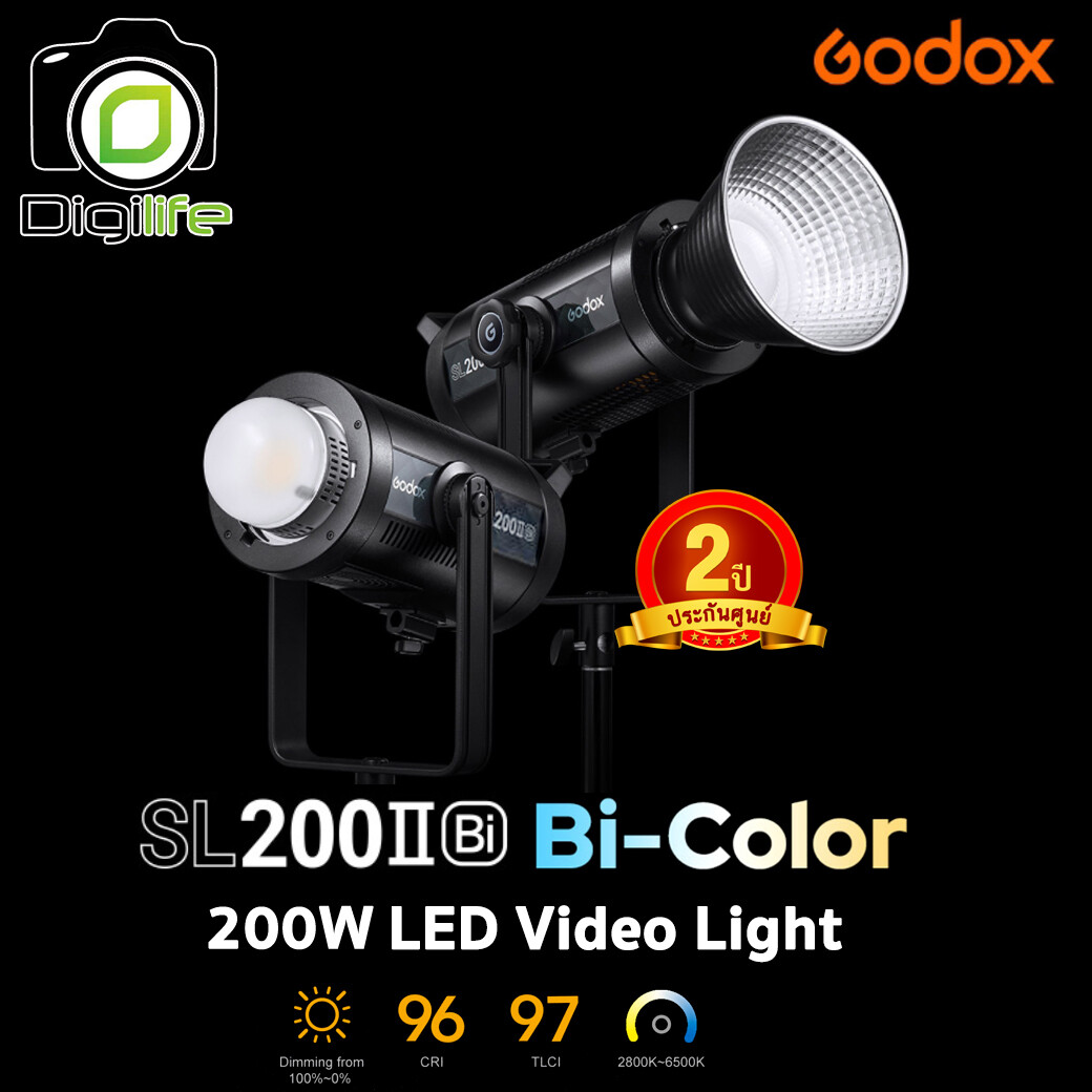 Godox LED SL200 II Bi - LED Video Light ( SL-200 II Bi  2800K-6500K 200W ) - รับประกันศูนย์ GodoxThailand 2ปี