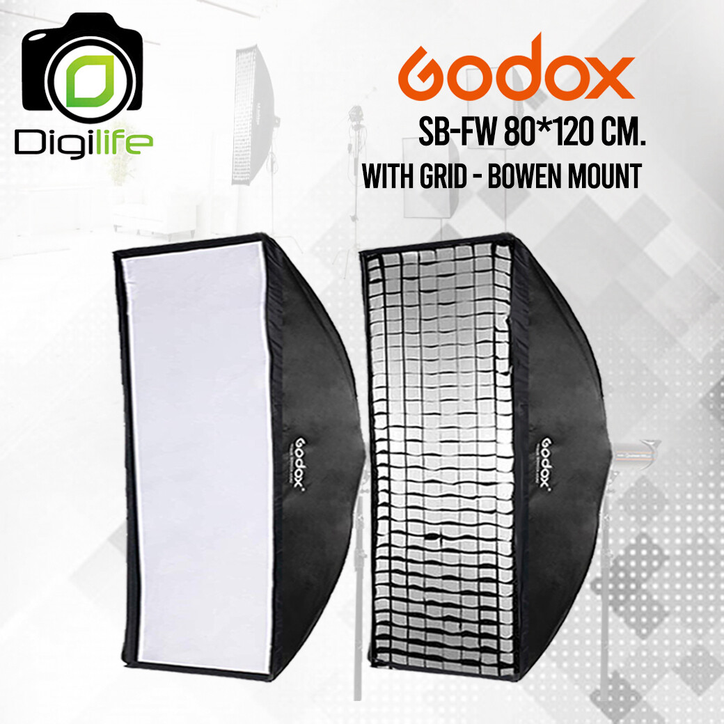 Godox Softbox SB-FW 80*120 cm. With Grid  [ Bowen Mount ] วิดีโอรีวิว , Live , ถ่ายรูปติบัตร , สตูดิโอ