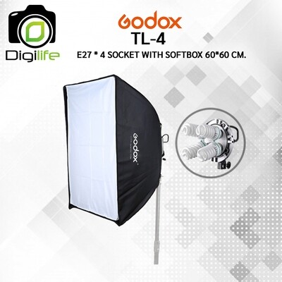 Godox TL-4 With Softbox 60*60 cm. ( สตูดิโอ , วิดีโอรีวิว , Live วิดีโอ , ถ่ายรูปติดบัตร )