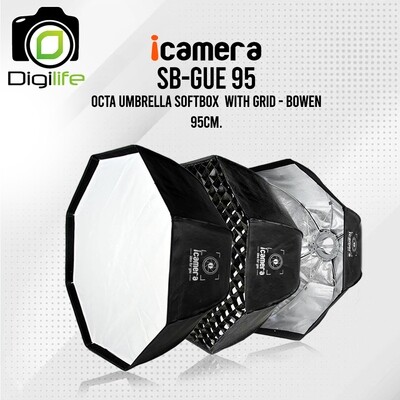 icamera ** Softbox SB-GUE 95 cm. With Grid - Octa Umbrella Softbox  [ Bowen Mount ]