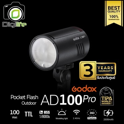 Godox Flash AD100Pro TTL HSS Pocket Flash - รับประกันศูนย์ Godox Thailand 3ปี