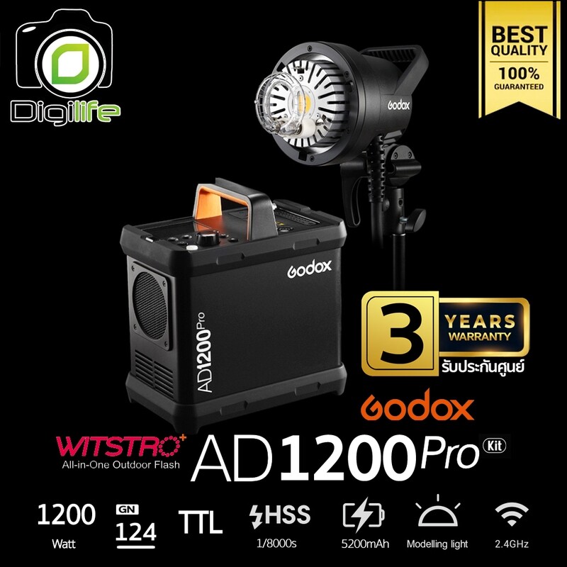 Godox Flash AD1200Pro TTL HSS 1200W Bowen Mount - รับประกันศูนย์ GodoxThailand 3ปี