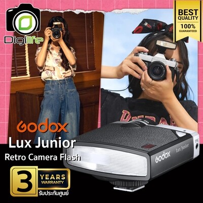 Godox Flash Lux Junior - Retro Camera Flash [ Automatic, Manual ] - รับประกันศูนย์ Godox Thailand 3ปี
