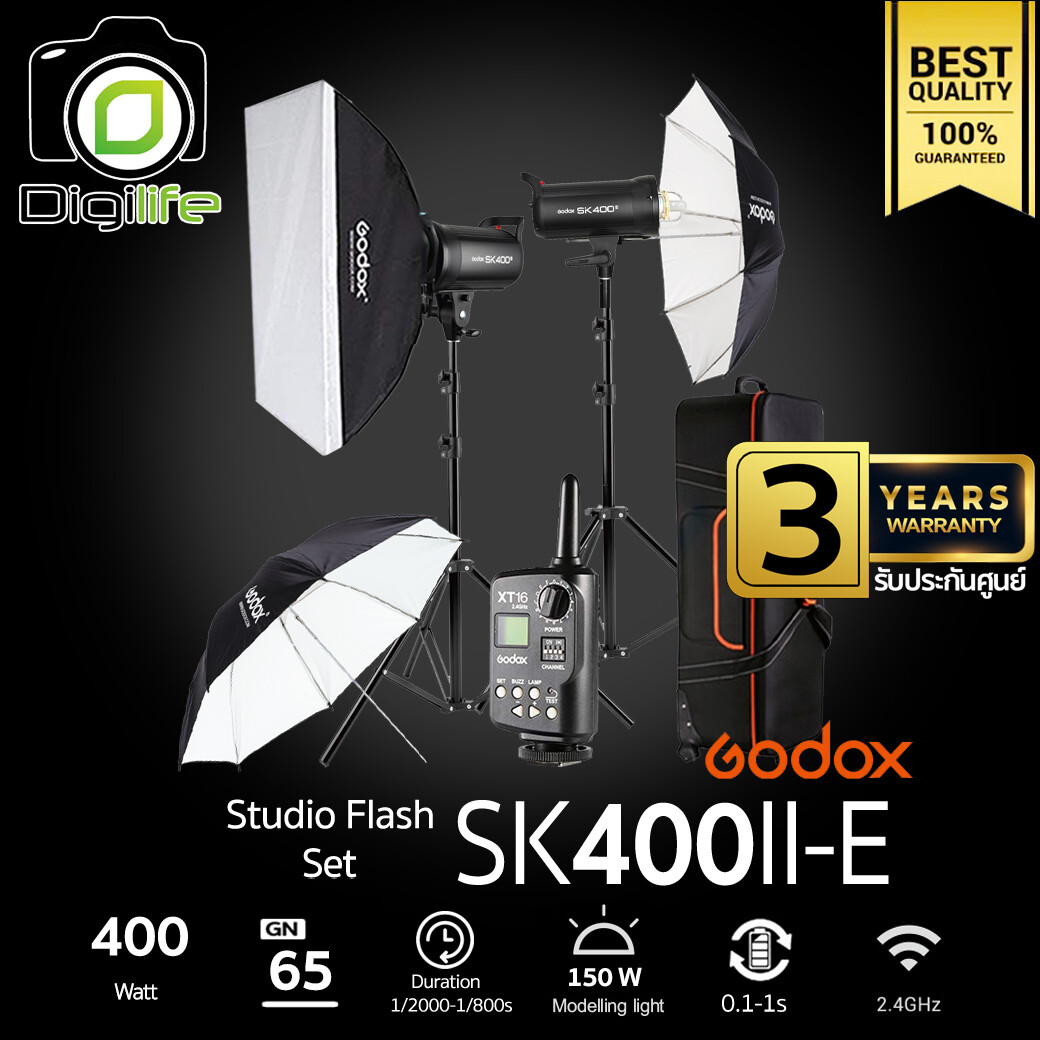 Godox Studio Flash SK400II-E SET ชุดไฟสตูดิโอ 400W - รับประกันศูนย์ Godox Thailand 3ปี