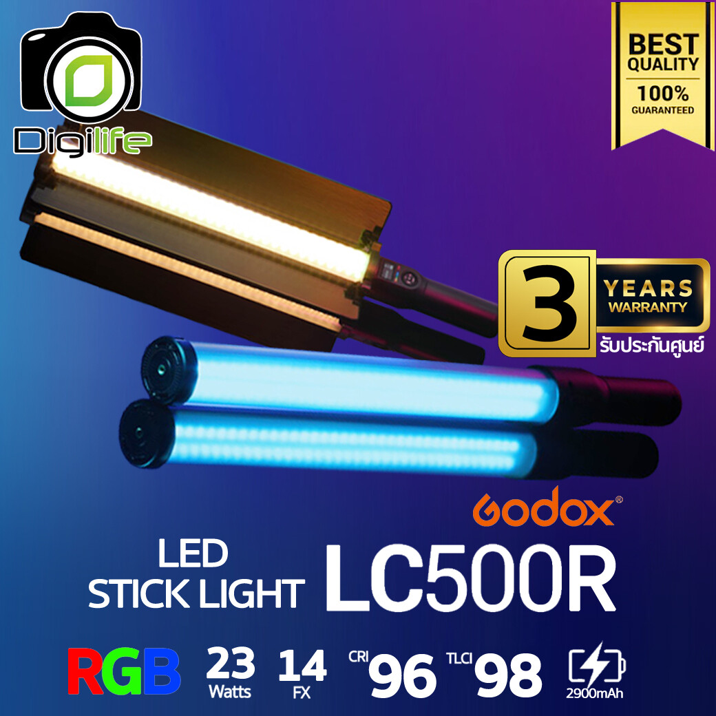 Godox LED LC500R RGB 24W 2500K-8500K 2600mAh ( LED Stick, Tube ) - รับประกันศูนย์ Godox Thailand 3ปี