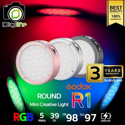 Godox LED R1 RGB 5W 2500-8500K 1800mAh - รับประกันศูนย์ Godox Thailand 3ปี