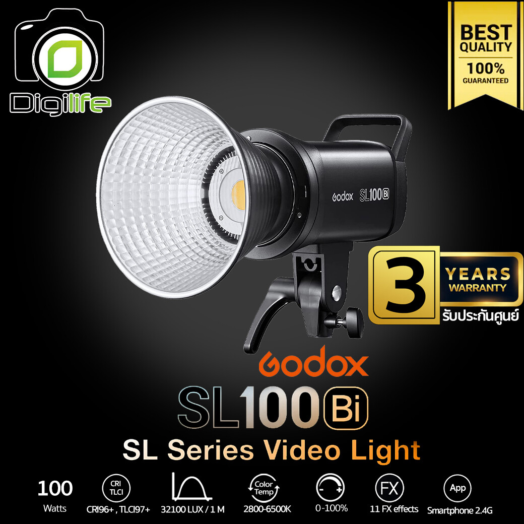 Godox LED SL100Bi 100W 2800K-6500K Bowen Mount - รับประกันศูนย์ GodoxThailand 3ปี