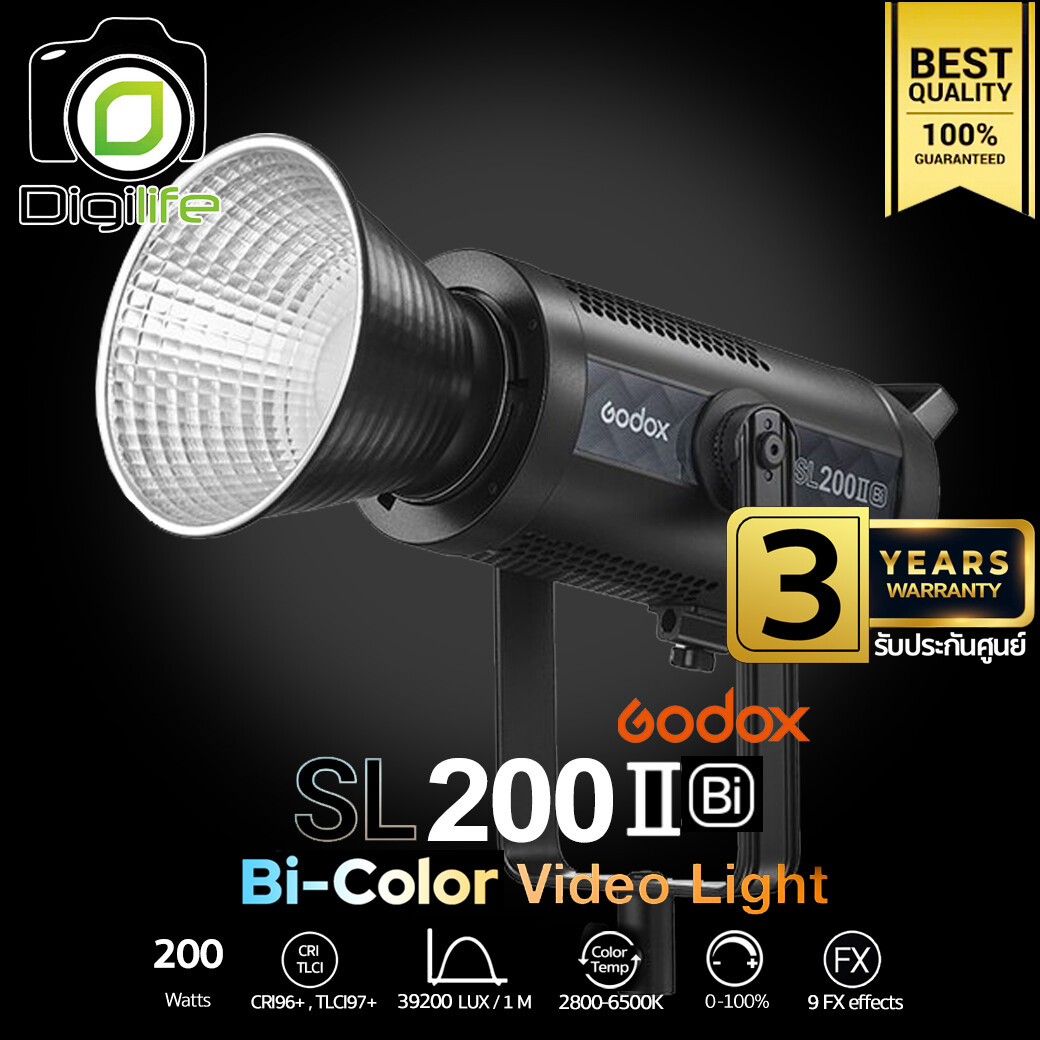Godox LED SL200II Bi 200W Bi-Color 2800-6500K Bowen Mount - รับประกันศูนย์ Godox Thailand 3ปี