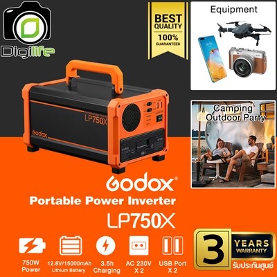 Godox LP750X Portable Power Inverter แบตเตอรี่สำรองแบบพกพา - รับประกันศูนย์ Godox Thailand 3ปี