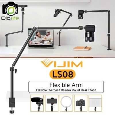Vijim LS08 Flexible Arm 105 cm. (with Dask Mounting) ,แขนจับ แขนยึดบนโต๊ะ แขนจับ, วิดีโอ, Live Stream, E-Sport, ถ่ายภาพ