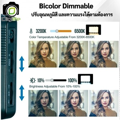 Vijim LED VL120 Bi-Color 3200K-6500K CRI95+ 3100 mAh - ไฟ LED Video Light ไฟวิดีโอ Live สด ถ่ายภาพ