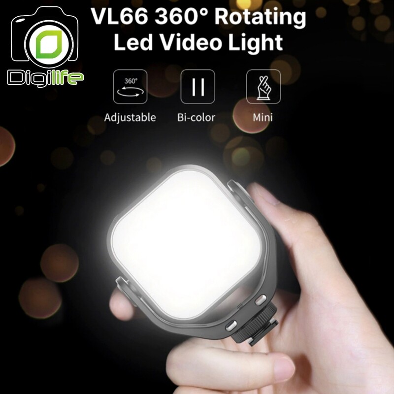 Vijim LED VL66 3200K-6500K CRI95 2000 mAh - ไฟ LED Video Light ไฟวิดีโอ Live สด ถ่ายภาพ