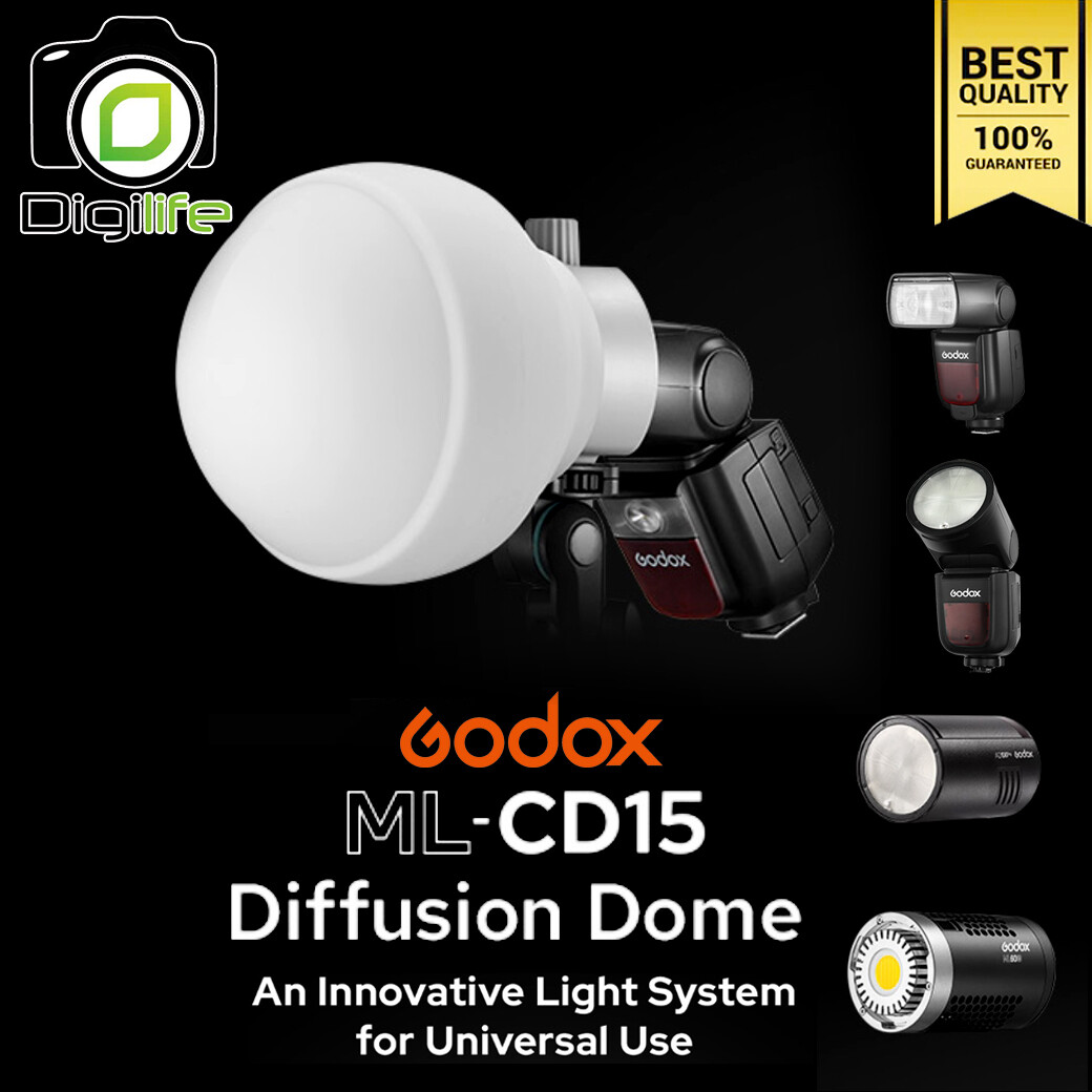 Godox Softbox ML-CD15 Collapsible Diffusion Dome Kit ซ๊อฟบ๊อกทรงกลมสำหรับแฟลชหัวเหลี่ยม แฟลชหัวกลม แฟลชและ LEDเมาท์Godox