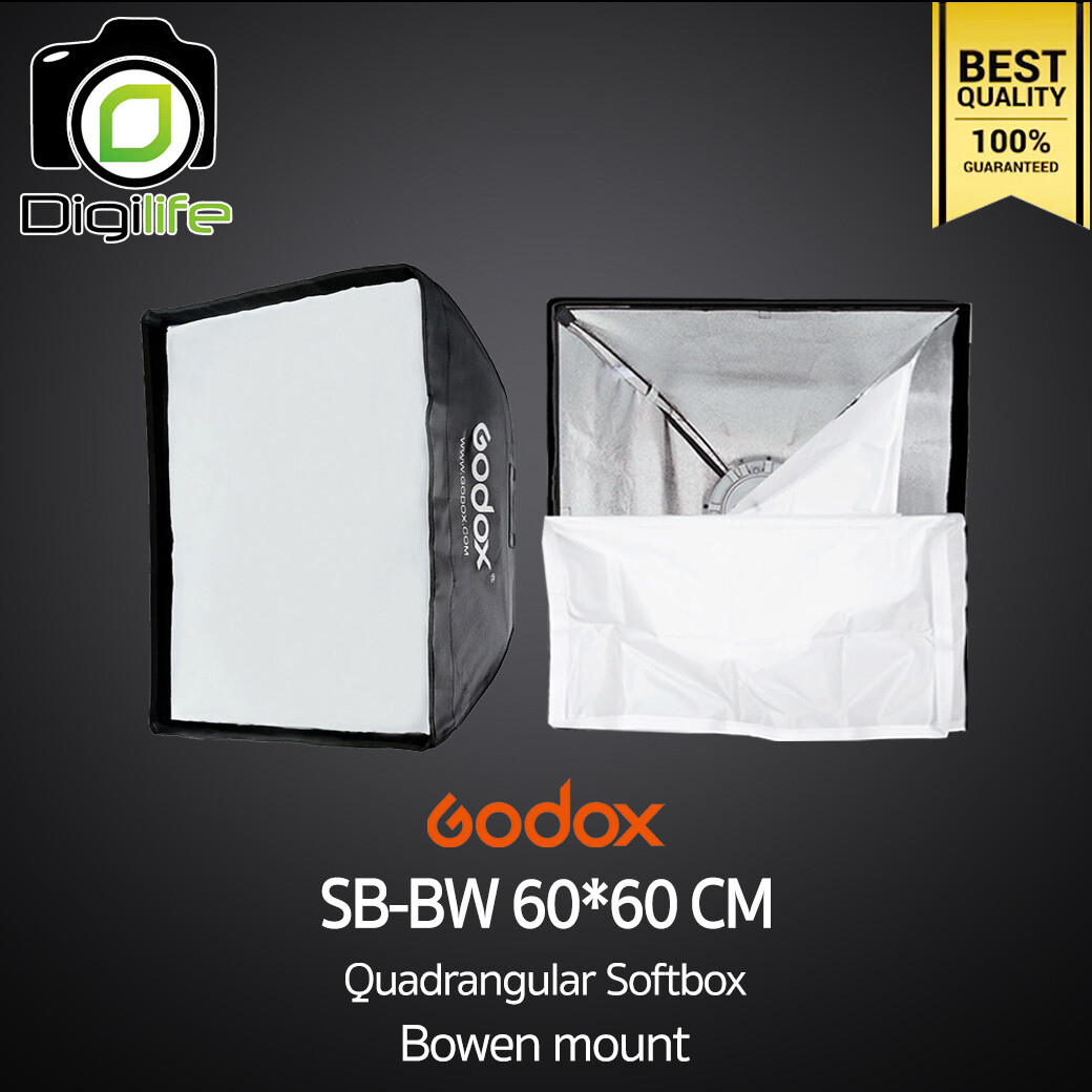 Godox Softbox SB-BW 60*60 cm. Bowen Mount ถ่ายรูปสินค้า , วิดีโอรีวิว , Live วิดีโอ , ถ่ายรูปติบัตร , สตูดิโอ