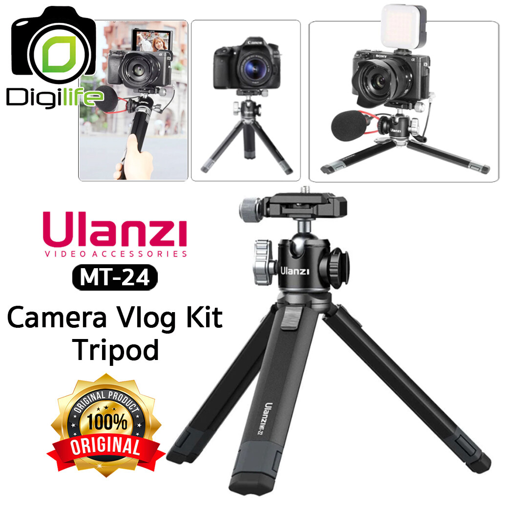 Ulanzi Tripod MT-24 Camera Vlog Kit ขาตั้งกล้องโลหะ ขาตั้งกล้องมินิสามขา แบบพกพา