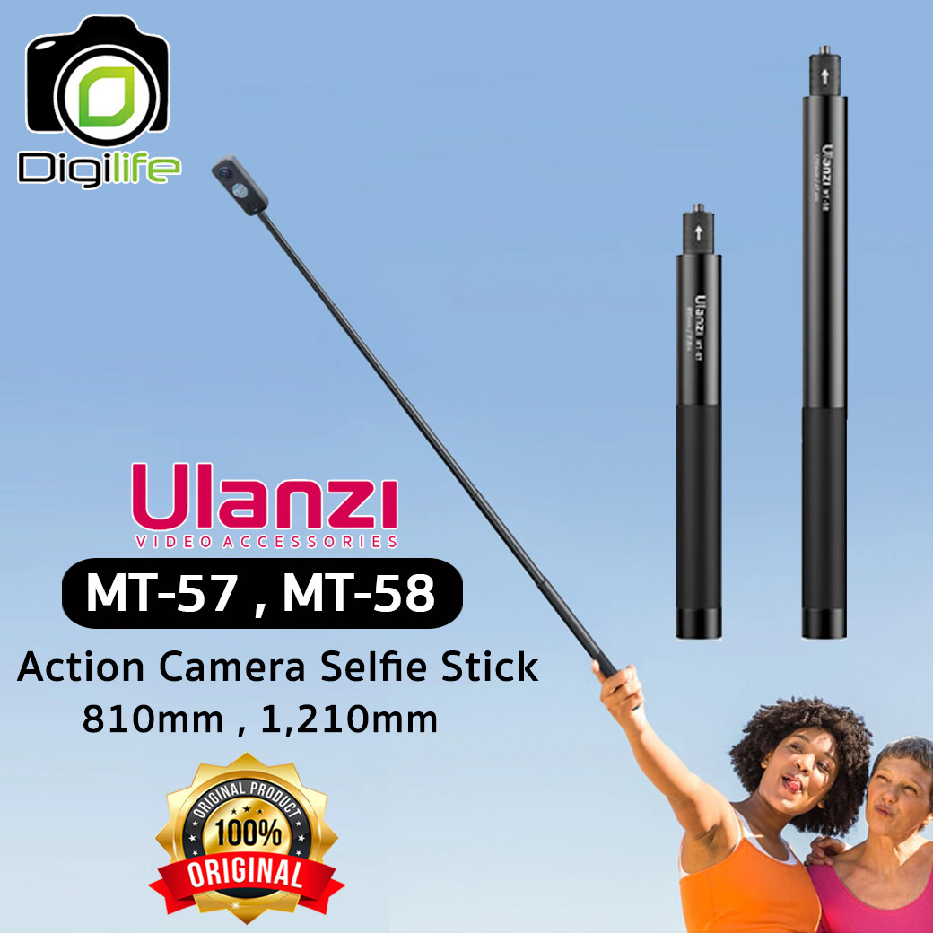 Ulanzi MT-58 Action Camera Selfie Stick ( 121cm ) สำหรับ  Action Cam, GOPRO, Insta360, ตัวจับมือถือ , etc