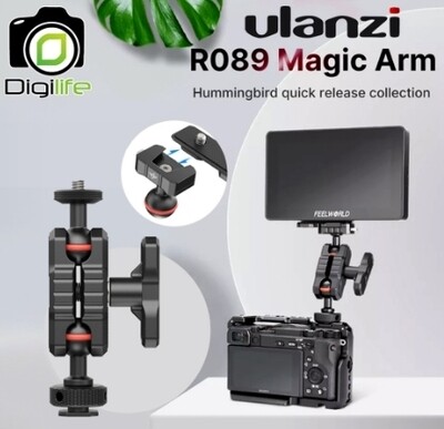 Ulanzi R089 Magic Arm 4 inch Hummingbird เมจิกอาร์ม พร้อม หัวบอล 2หัว Quick Plate สำหรับต่ออุปกรณ์เสริม