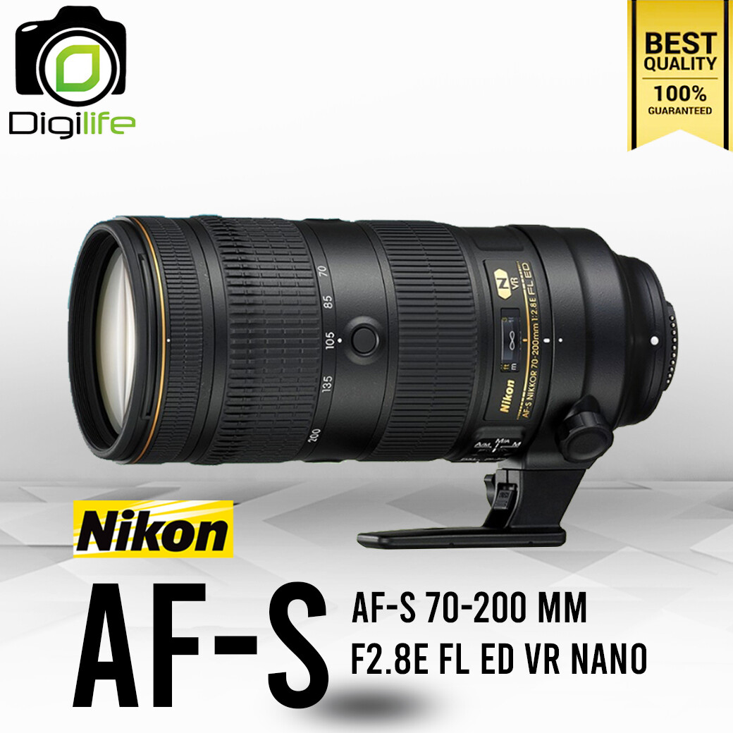 Nikon Lens  AF-S 70-200 mm. F2.8E FL ED VR NANO - รับประกันร้าน Digilife Thailand 1ปี