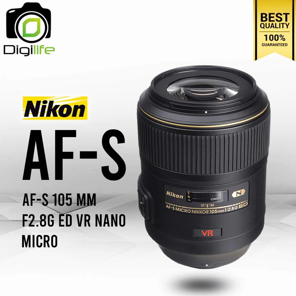 Nikon Lens AF-S 105 mm. F2.8 G ED Micro VR NANO - รับประกันร้าน Digilife Thailand 1ปี
