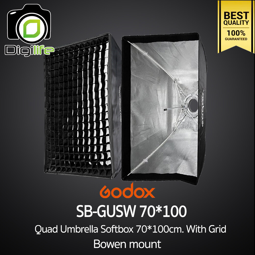 Godox Softbox SB-GUSW 70*100 cm. With Grid - Bowen Mount Quadrangular Umbrella Softbox วิดีโอรีวิว, Live, ถ่ายรูปติบัตร