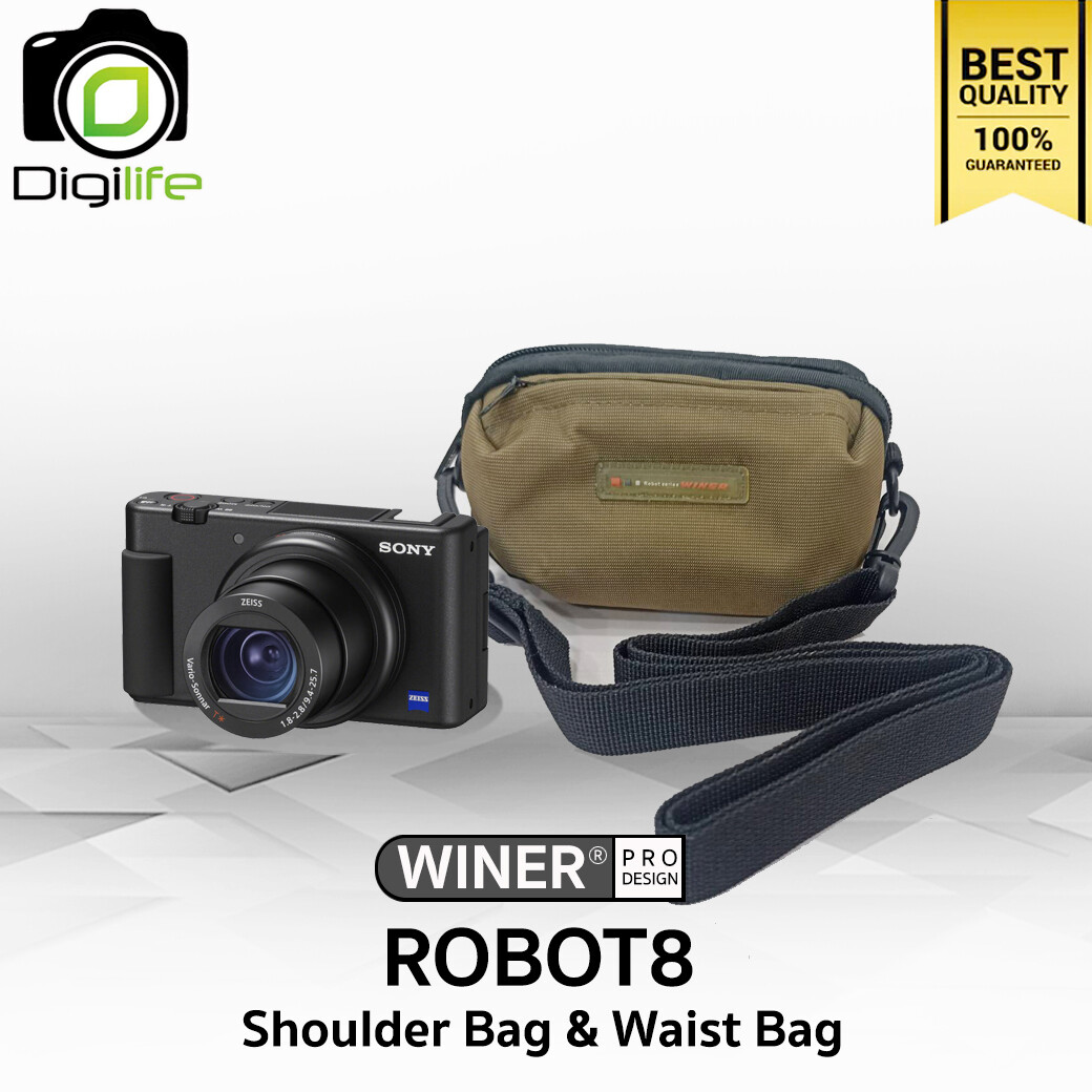 Winer Bag Robot8 Brown ( Shoulder Bag & Waist Bag ) กระเป๋ากล้อง กระเป๋าสะพาย คาดเอวได้