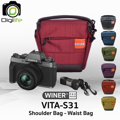 Winer Bag VITA-S31 ( Shoulder Bag & Waist Bag ) กระเป๋ากล้อง กระเป๋าสะพาย ทรง 3เหลี่ยม คาดเอวได้