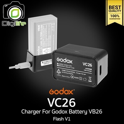 Godox Charger USB VC26 For Battery VB26 Flash V1