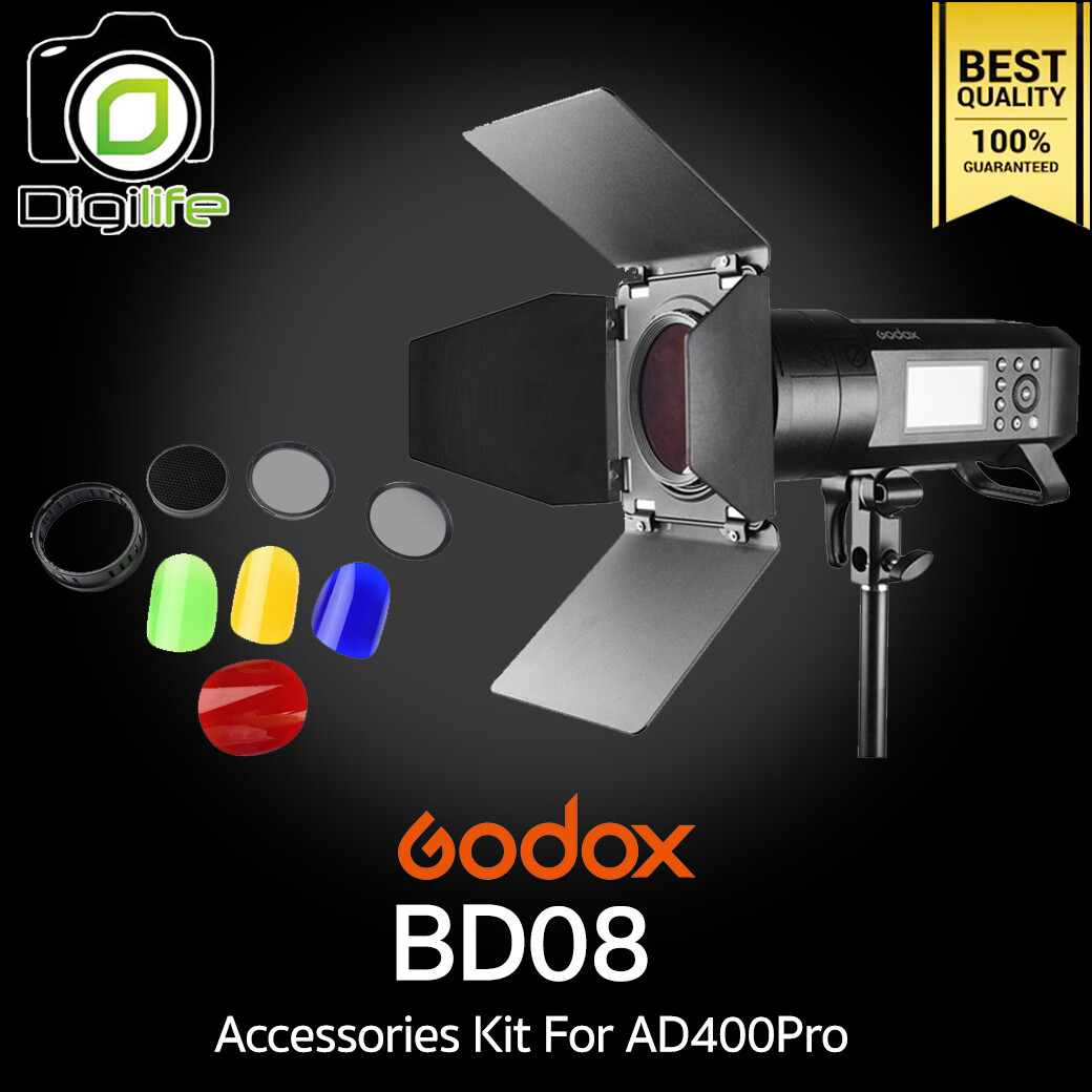Godox BD08 Accessories For AD400Pro ( Honey Comb Grid , 4* Color Filters , Barn Door )