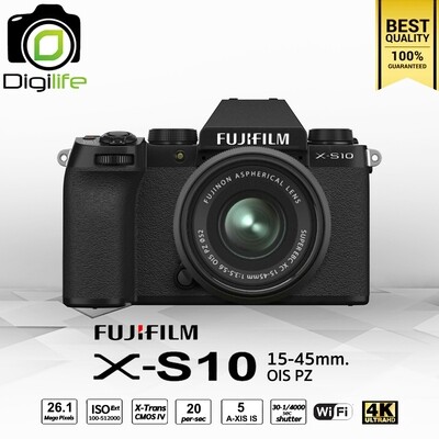 Fujifilm Camera X-S10 Kit 15-45 mm. OIS PZ - รับประกันร้าน Digilife Thailand 1ปี