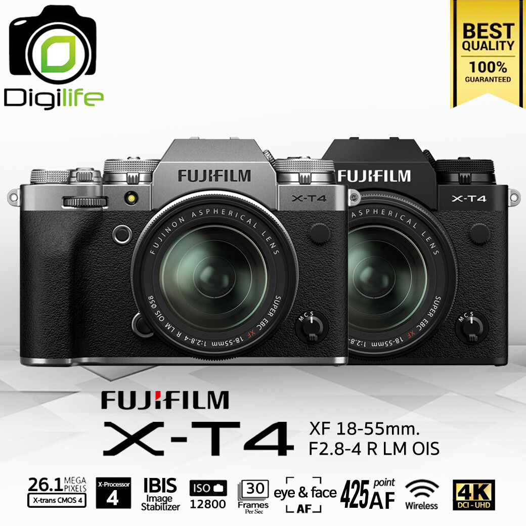 Fujifilm Camera X-T4 Kit 18-55 mm.F2.8-4R LM OIS - รับประกันร้าน Digilife Thailand 1ปี