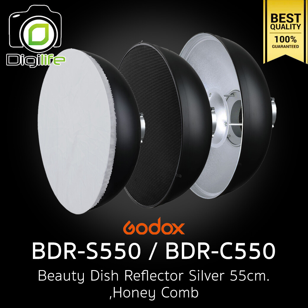 Godox Beauty Dish Reflector BDR-S550 + Honey Comp BDR-C550 [ 55 mm. Bowen Mount ]