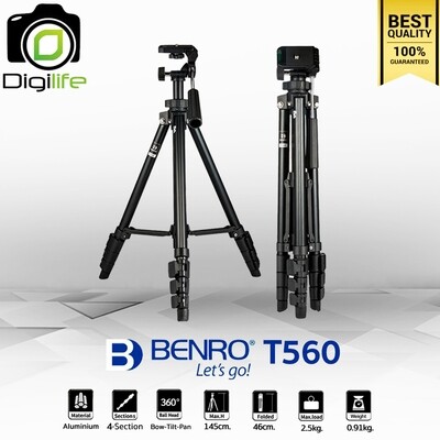 Benro Tripod T560 ขาตั้งกล้องน้ำหนักเบา