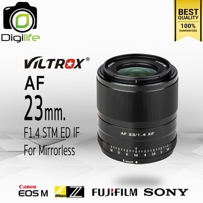 Viltrox Lens AF 23 mm. F1.4 STM ED IF - Auto Focus สำหรับ กล้อง Mirrorless - รับประกันร้าน Digilife Thailand 1ปี