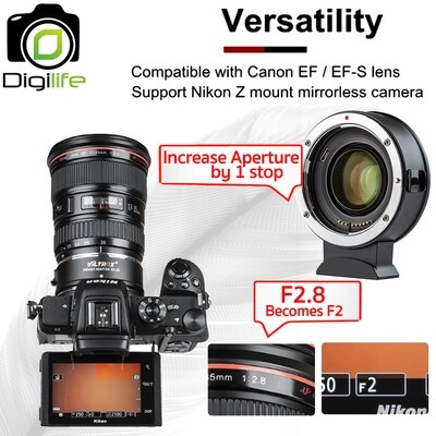 ลดล้างสต๊อก ** Viltrox Adapter EF-Z2 - 0.71X Auto Focus แปลงเลนส์ Canon EF ใส่กล้อง Nikon Z-mount