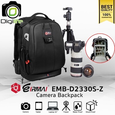 Eirmai Bag EMB-D2330S-Z Backpack For Camera , Flash , Accessories กระเป๋ากล้อง กระเป๋าไฟ กันน้ำ