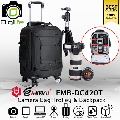Eirmai Bag EMB-DC420T Waterproof Trolley Bag For Camera, Flash , Accessories กระเป๋ากล้อง กันน้ำ กันกระแทก