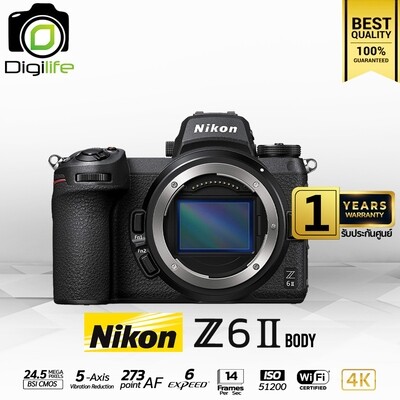 Nikon Camera Z6 II Body - รับประกันศูนย์ Nikon Thailand 1ปี