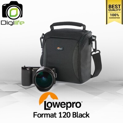 Lowepro Bag Format 120 Black - กระเป๋ากล้อง มิลเรอร์เลส กล้องวิดีโอขนาดเล็ก กล้อง ActionCam ฯลฯ