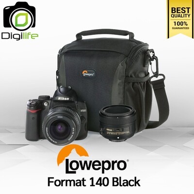 Lowepro Bag Format 140 Black - กระเป๋ากล้อง DSLR มิลเรอร์เลส กล้องวิดีโอขนาดเล็ก กล้อง ActionCam ฯลฯ