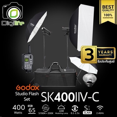 Godox Studio Flash SK400IIV-C SET ชุดไฟสตูดิโอ 400W - รับประกันศูนย์ Godox Thailand 3ปี ( SK400II V-C )